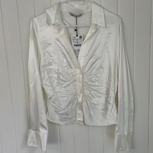 SEXY Ivory blouse from ZARA.